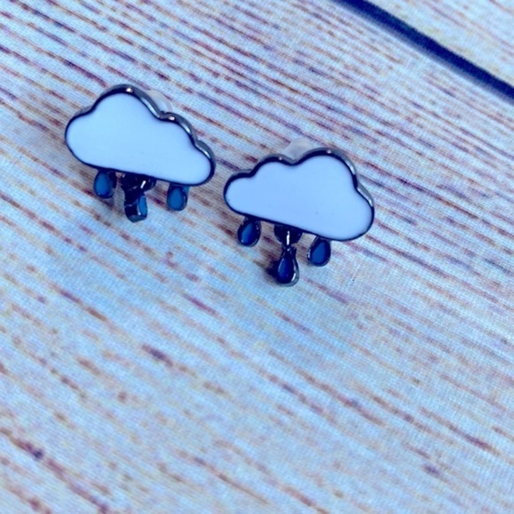 🌧 Rain Cloud 🌧 stud earrings
